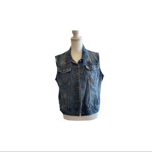 Sleeveless Jean Jacket